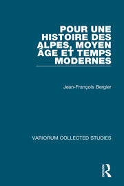 Pour une histoire des Alpes, Moyen Age et Temps Modernes book cover