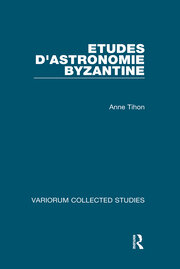 Etudes d'astronomie byzantine book cover