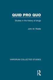 Quid pro quo: Studies in the History of Drugs book cover