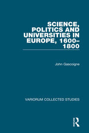Science, Politics and Universities in Europe, 1600–1800 book cover