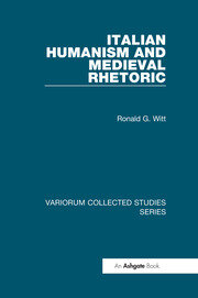 Italian Humanism and Medieval Rhetoric book cover