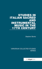 Studies in Italian Sacred and Instrumental Music in the 17th Century book cover