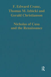 Nicholas of Cusa and the Renaissance book cover