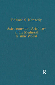 Astronomy and Astrology in the Medieval Islamic World book cover