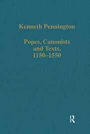 Popes, Canonists and Texts, 1150–1550 book cover