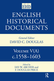 English Historical Documents 1558–1603 book cover