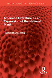 American Literature as an Expression of the National Mind book cover