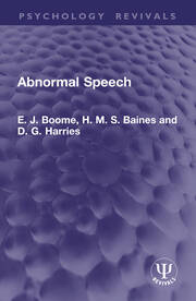 Abnormal Speech book cover