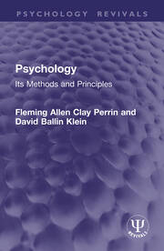 Psychology: Its Methods and Principles book cover