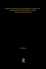Power and Politics in University Governance: Organization and Change at the Universidad Nacional Autonoma de Mexico book cover
