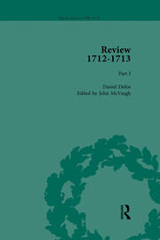 Defoe's Review 1704–13, Volume 9 (1712–13), Part I book cover