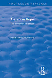 Alexander Pope: The Evolution of a Poet book cover