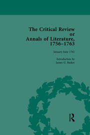 The Critical Review or Annals of Literature, 1756-1763 Vol 11 book cover