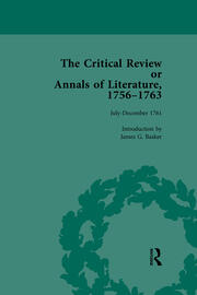 The Critical Review or Annals of Literature, 1756-1763 Vol 12 book cover
