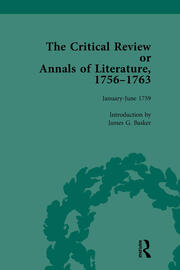 The Critical Review or Annals of Literature, 1756-1763 Vol 7 book cover