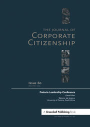 Pretoria Leadership Conference: A special theme issue of The Journal of Corporate Citizenship (Issue 60) book cover