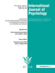 Environmental Perception and Cognitive Maps: A Special Issue of the International Journal of Psychology book cover