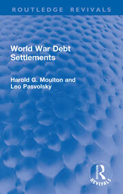 World War Debt Settlements book cover