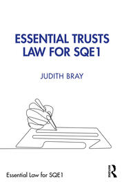 Essential Trusts Law for SQE1 book cover