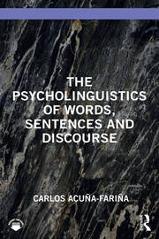 The Psycholinguistics of Words, Sentences and Discourse book cover