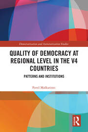 Quality of Democracy at Regional Level in the V4 Countries: Patterns and Institutions book cover