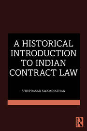 A Historical Introduction to Indian Contract Law book cover