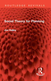 Social Theory for Planning book cover