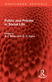 Public and Private in Social Life book cover