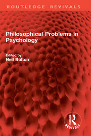 Philosophical Problems in Psychology book cover