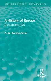A History of Europe: From 1198 to 1378 book cover