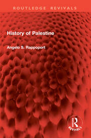 History of Palestine book cover