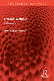 Horace Walpole: A Biography book cover