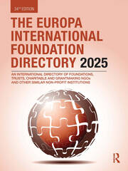 The Europa International Foundation Directory 2025 book cover