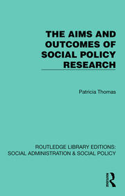 The Aims and Outcomes of Social Policy Research book cover