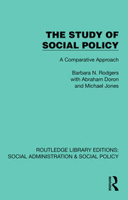The Study of Social Policy: A Comparative Approach book cover