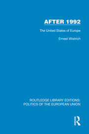 After 1992: The United States of Europe book cover