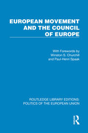 European Movement and the Council of Europe book cover