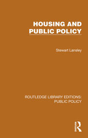 Housing and Public Policy book cover