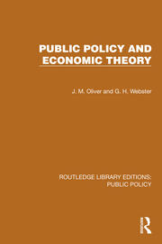 Public Policy and Economic Theory book cover