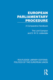 European Parliamentary Procedure book cover