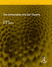 The Universities and the Theatre book cover