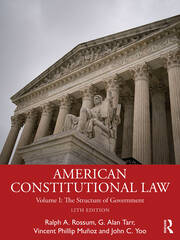 American Constitutional Law: Volume I: The Structure of Government book cover