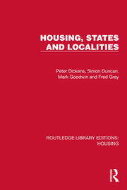 Housing, States and Localities book cover