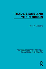 Trade Signs and their Origin book cover