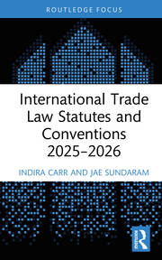International Trade Law Statutes and Conventions 2025- 2026 book cover