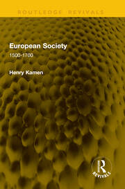 European Society: 1500-1700 book cover