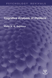 Cognitive Analysis of Dyslexia book cover