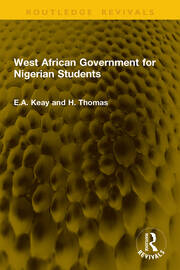 West African Government for Nigerian Students book cover