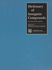 Dictionary of Inorganic Compounds, Supplement 4 book cover