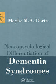 Neuropsychological Differentiation of Dementia Syndromes book cover